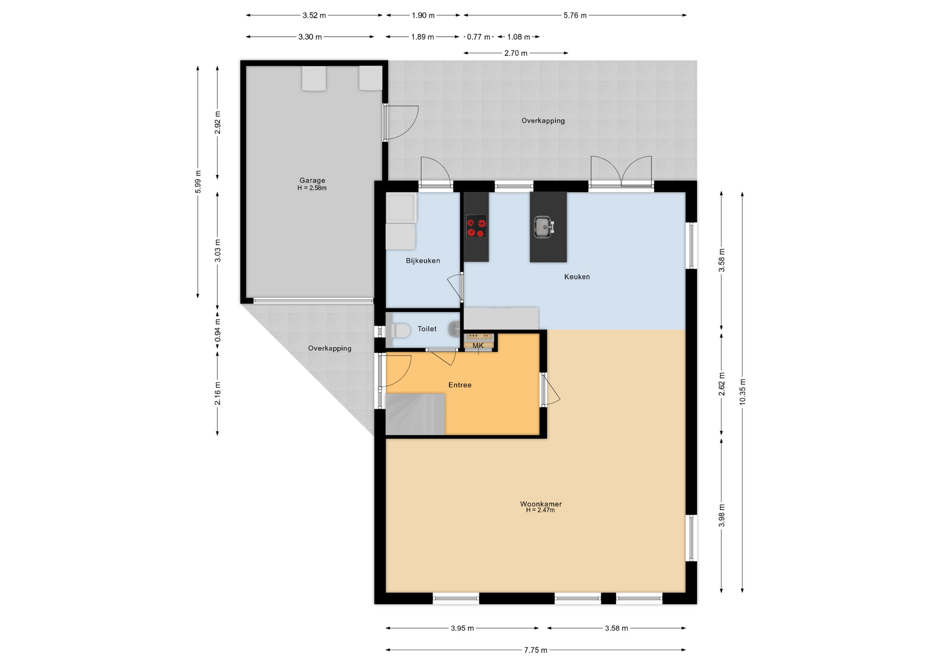 Bijsselseweg 3 29 - 8256 RE - biddinghuizen-plattegrond-1